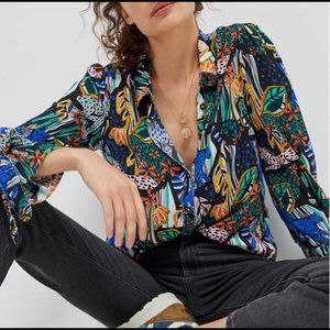 ANTHROPOLOGIE Maeve Masha Volnova Buttondown